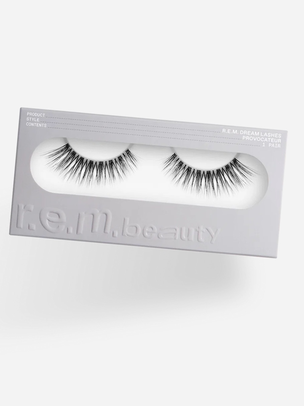 Rem beauty provocateur high-quality, faux-mink lashes with a realistic 3D effec